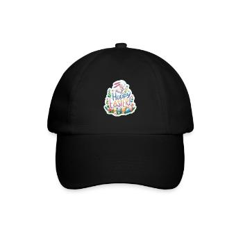 Hoppy Easter Colorful Easter Greetings - Baseball Cap - black/black - Front