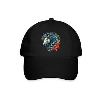 Horse - Baseball Cap - black/black - Front
