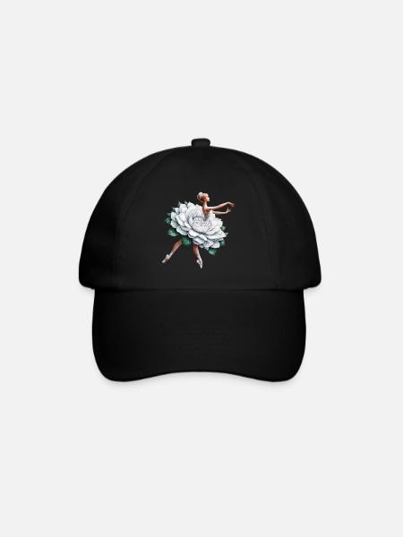 Danseuse de ballet avec tutu - Casquette classique - noir/noir