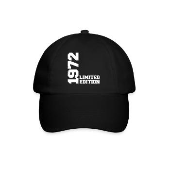 Cadeau Anniversaire Millésime 1972 Classique 1972 - Casquette classique - noir/noir - Devant