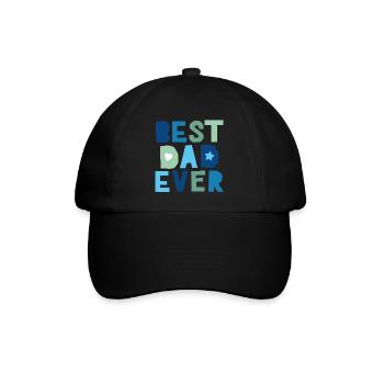 Le meilleur papa de tous les temps - Casquette classique - noir/noir - Devant