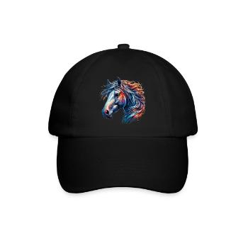 Cheval - Casquette classique - noir/noir - Devant