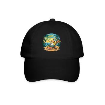 Un joyeux perroquet sous le soleil - Casquette classique - noir/noir - Devant