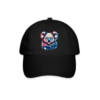 Koala - Baseball Cap - black/black - Front