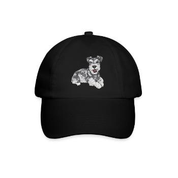 Schnauzer nain Chien Schnauzer - Casquette classique - noir/noir - Devant