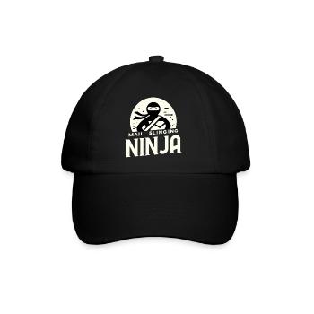 Postwurfsendung Ninja - Baseballkappe - Schwarz/Schwarz - Vorne