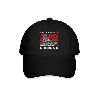 All I Need is Cologne Design – Kölner, Kölnerin - Baseball Cap - black/black - Front