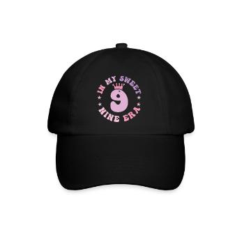 In My Sweet Nine Era 9th Birthday Groovy 9th - Casquette classique - noir/noir - Devant