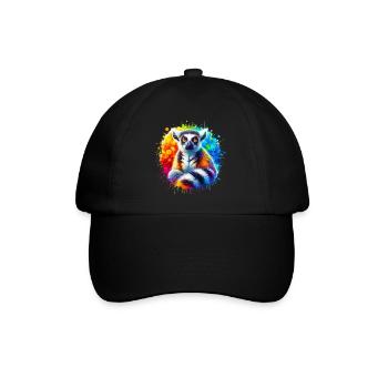 Lemur - Baseballkappe - Schwarz/Schwarz - Vorne