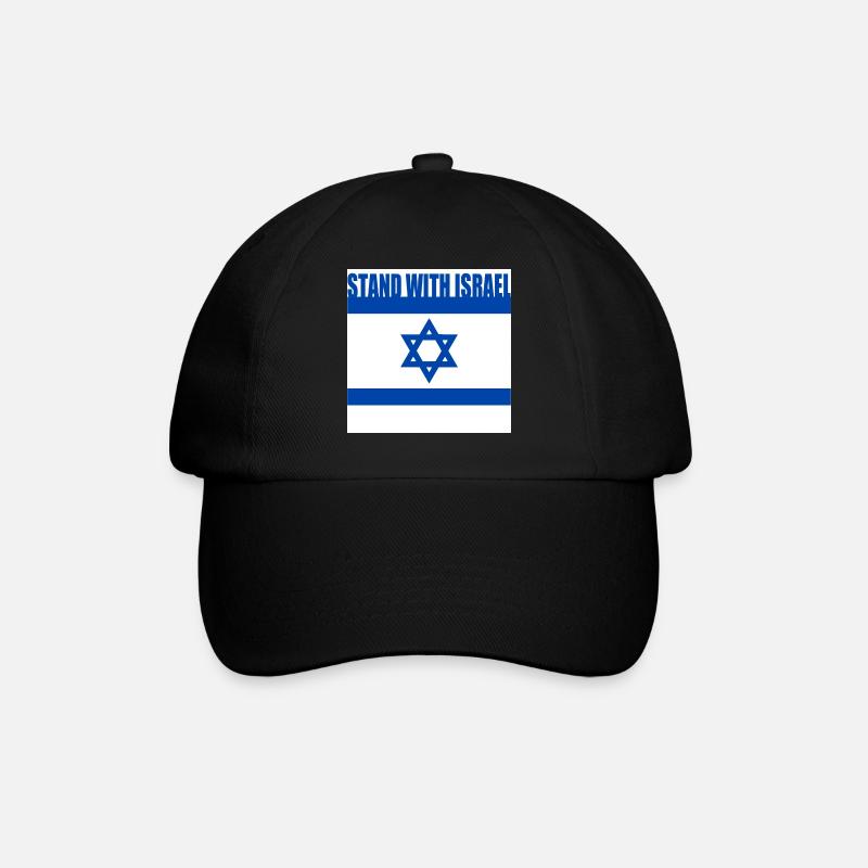 Stand with israel - Baseballkappe - Schwarz/Schwarz