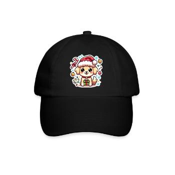 Santa Paws - Baseballkappe - Schwarz/Schwarz - Vorne