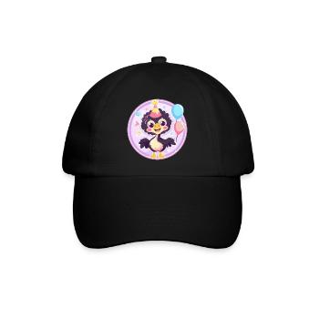 Strauß Geburtstag Baby - Baseballkappe - Schwarz/Schwarz - Vorne