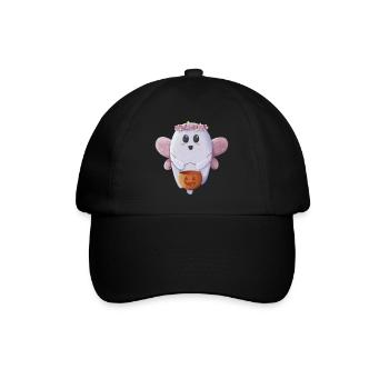 Süßer Geist bereit für Halloween - Baseballkappe - Schwarz/Schwarz - Vorne