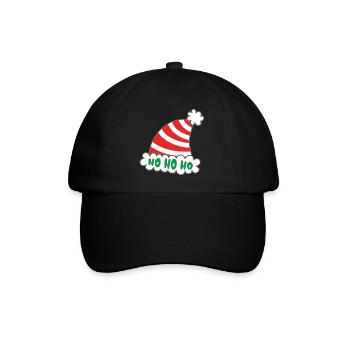 Wichteln Hässliche Sachen Wichtelspiel Weihnachten - Baseballkappe - Schwarz/Schwarz - Vorne