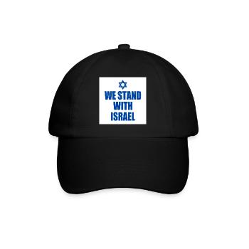 We stand with israel - Casquette classique - noir/noir - Devant