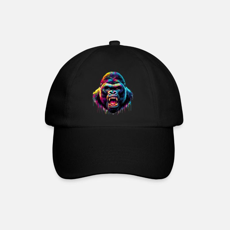 Gorilla - Baseballkappe - Schwarz/Schwarz