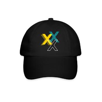 Lettre X - Casquette classique - noir/noir - Devant