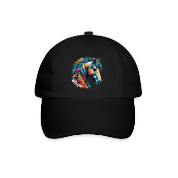Cheval - Casquette classique - noir/noir - Devant