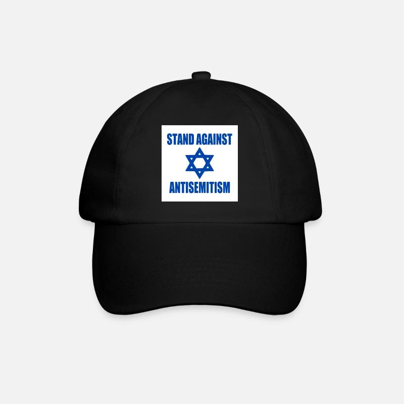 stand against antisemitism - Baseballkappe - Schwarz/Schwarz