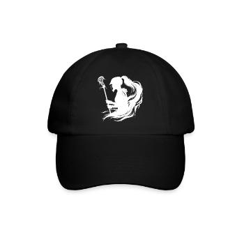 Lacrosse player - Baseball Cap - black/black - Front