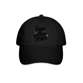 Bonne Année, Réveillon du Nouvel An - Casquette classique - noir/noir - Devant