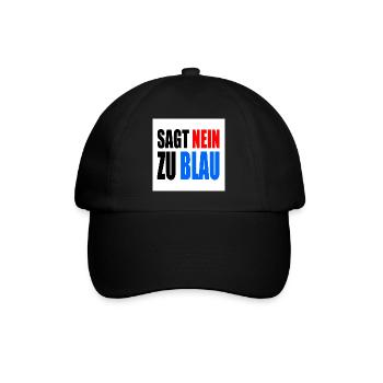 dit non au bleu - Casquette classique - noir/noir - Devant