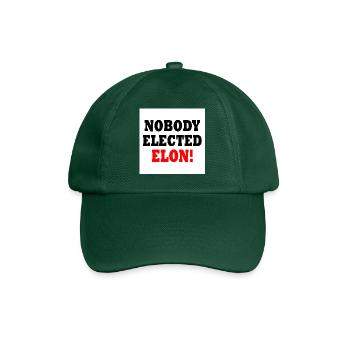nobody elected elon - Baseballkappe - Flaschengrün - Vorne
