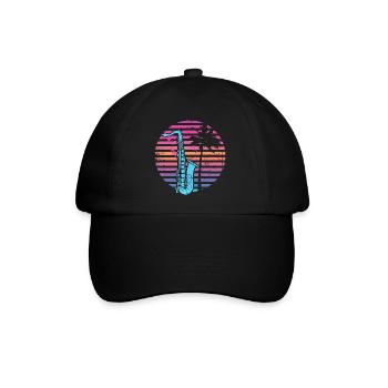 Saxophone des années 90 - Casquette classique - noir/noir - Devant