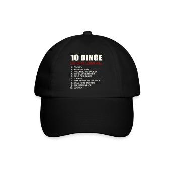Gaming 10 Things I Want Gamer Games Gamer - Baseball Cap - black/black - Front