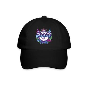 Grèce 2025 Coloré - Casquette classique - noir/noir - Devant