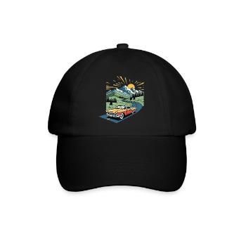 Vieille voiture de la vieille école - Casquette classique - noir/noir - Devant