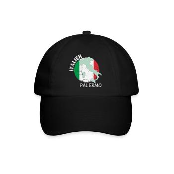 Palermo - Baseballkappe - Schwarz/Schwarz - Vorne