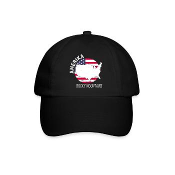 Rocky Mountains - Baseball Cap - black/black - Front