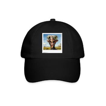 Eccentric Bird with Spectacle Lenses - Baseball Cap - black/black - Front