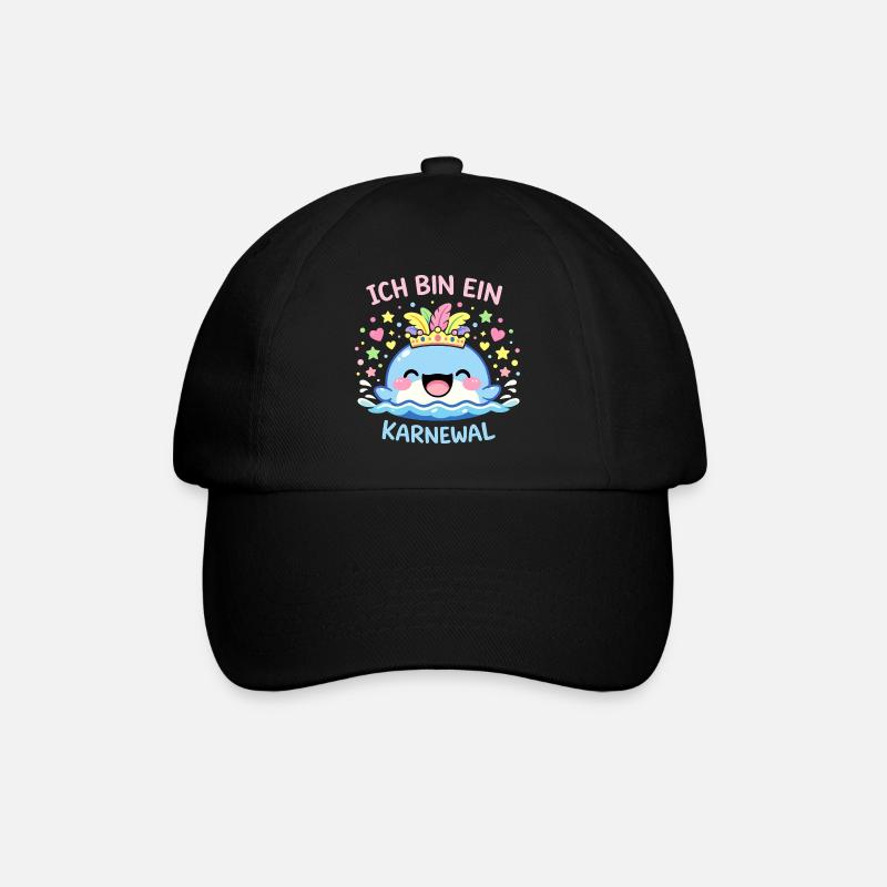 Ich bin ein Karnewal Karneval Fasching Geschenk - Baseballkappe - Schwarz/Schwarz