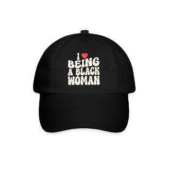 Proud Black Woman Identity Statement - Baseball Cap - black/black - Front