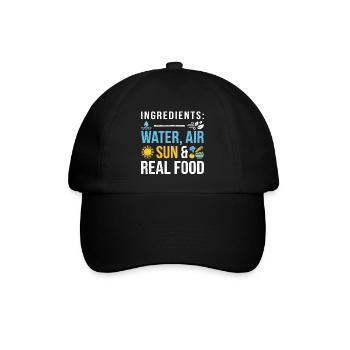 Nutrition Santé Sports - Casquette classique - noir/noir - Devant