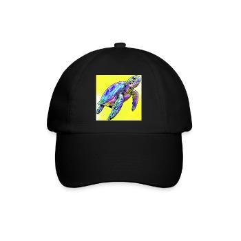 tortue - Casquette classique - noir/noir - Devant