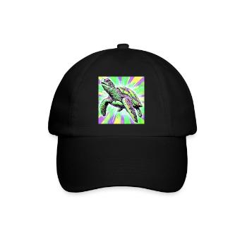 turtle - Baseball Cap - black/black - Front