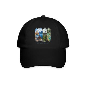 Guatemala Vacation Travel – Mayan Culture & Country Motif - Baseball Cap - black/black - Front