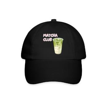 Matcha Club Latte Graphic - Baseball Cap - black/black - Front