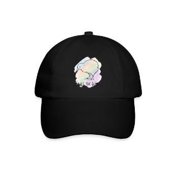 Illustration de l’aquarelle d’un oiseau kiwi du World Tour - Casquette classique - noir/noir - Devant