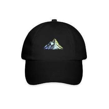 Montagnes Nature Silhouette - Casquette classique - noir/noir - Devant