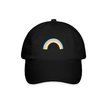 Rainbow Shape Symbol Colorful - Baseball Cap - black/black - Front