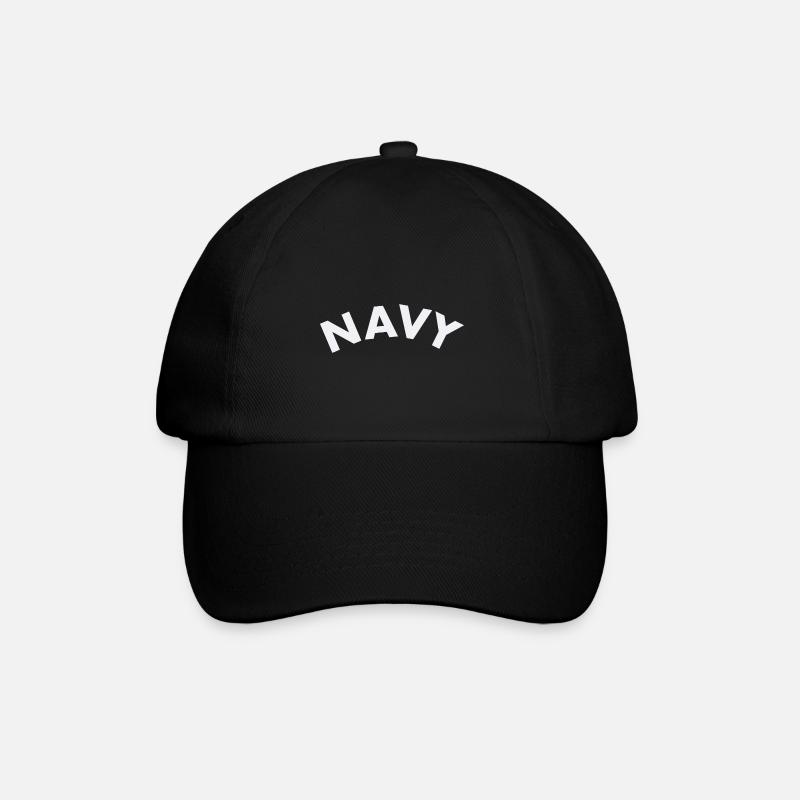 Navy - Baseballkappe - Schwarz/Schwarz