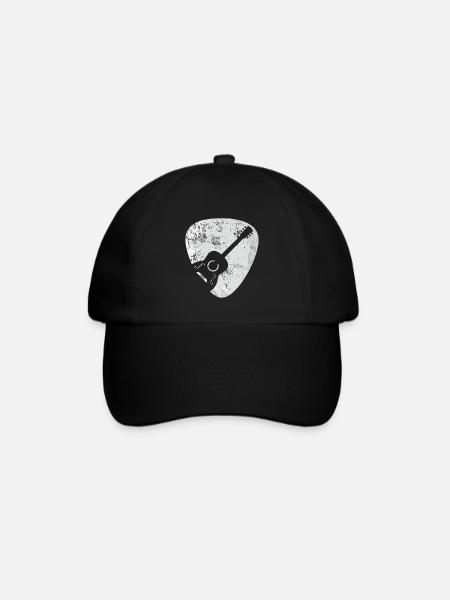 Guitare acoustique Pléktrum cadeau - Casquette classique - noir/noir