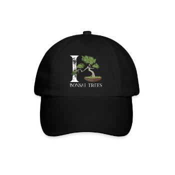 I love bonsai trees - Baseball Cap - black/black - Front