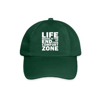 Life begins at the end of your comfort zone - Baseball Cap - bottle green - Front