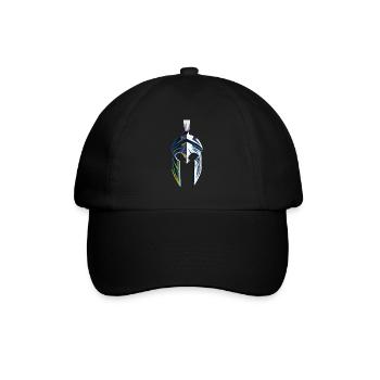 Spartaner helm - Baseballkappe - Schwarz/Schwarz - Vorne
