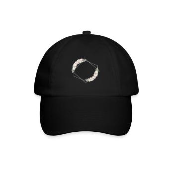Fleurs géométriquement personnalisables - Casquette classique - noir/noir - Devant